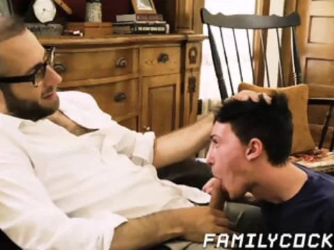 Stepson and parent get down and